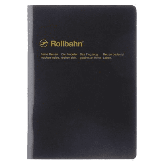 Delfonics Rollbahn Note Notebook: 7 in. x 10 in. (Black) B5 notebook