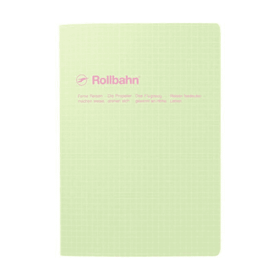 Delfonics Rollbahn Note Scuola Notebook: 5-3/4 in. x 8-1/4 in. (Light Green) A5 notebook 501232244