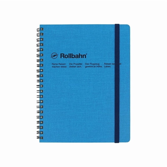 Delfonics Rollbahn Cap-Martin Notebook - 5-1/2" x 7", Blue