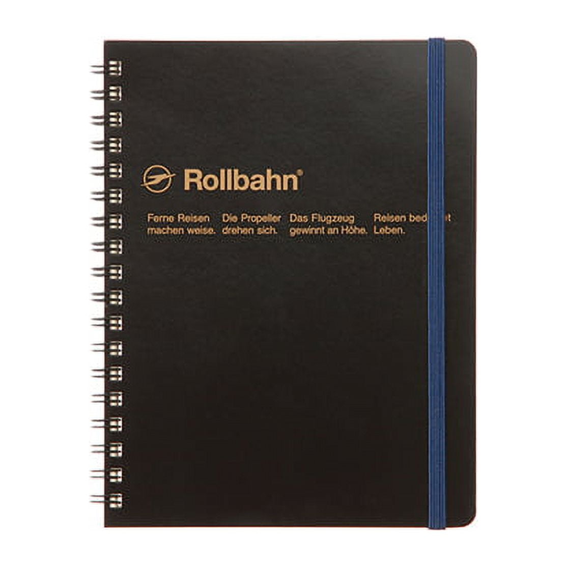 Delfonics Rollbahn Spiral Classic Notebooks 3 in. x 4 in. (Black) mini