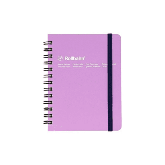 Delfonics Rollbahn Spiral Classic Notebook: 4-1/2 in. x 5-1/2 in. (Light Purple) pocket memo