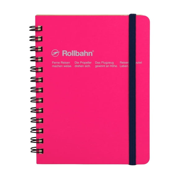 Delfonics Rollbahn Spiral Classic Notebooks: 4-1/2 in. x 5-1/2 in. (Rose) pocket memo