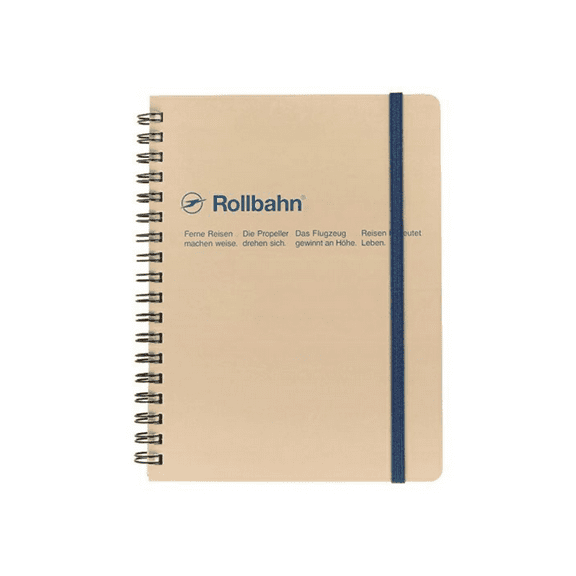 Delfonics Rollbahn Spiral Classic Notebooks: 5-1/2 in. x 7 in. (Greige)