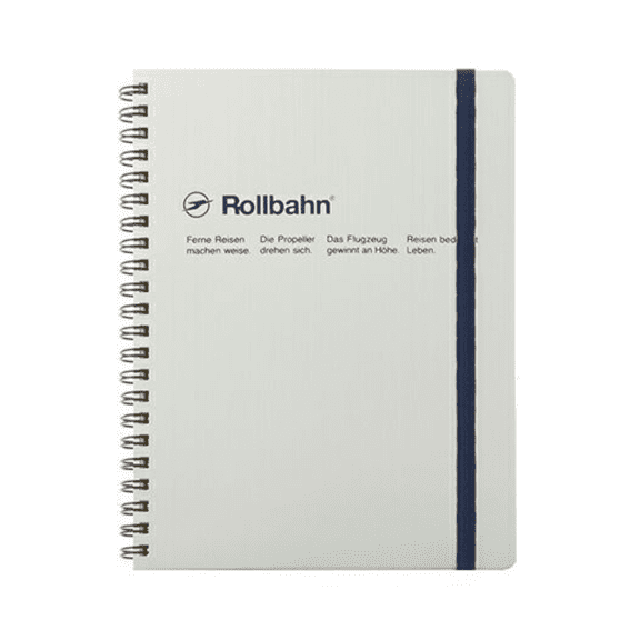Delfonics Rollbahn Spiral Classic Notebooks: 6-1/2 in. x 8-1/2 in. (Silver) A5