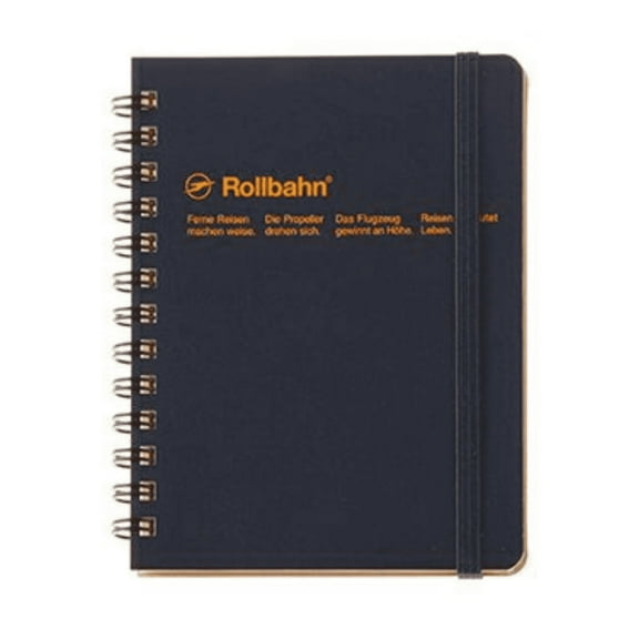 Delfonics Rollbahn Spiral Classic Pocket Memo Notebook (Dark Blue)