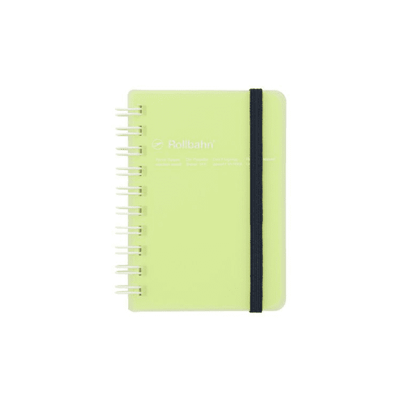 Delfonics Rollbahn Spiral Clear Notebooks: 3 in. x 4 in. (Green)