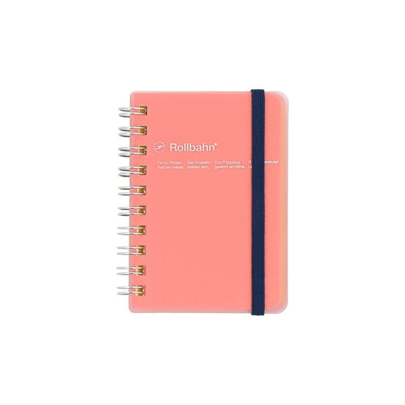 Delfonics Rollbahn Spiral Clear Notebooks: 3 in. x 4 in. (Pink)