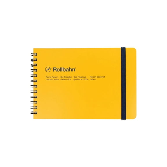 Delfonics Rollbahn Spiral Horizontal Notebooks: 7 in. x 4 in. (Yellow)
