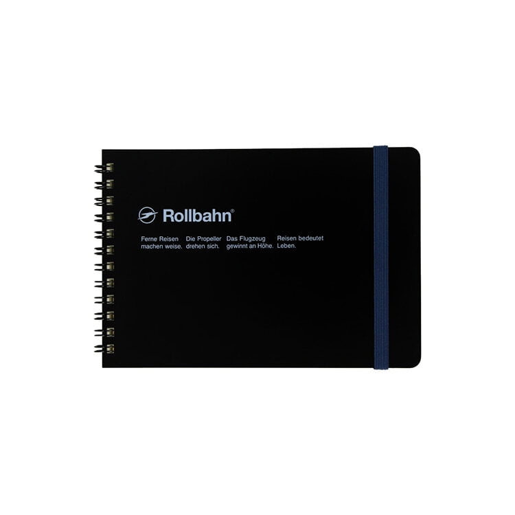 Delfonics Rollbahn Spiral Horizontal Notebooks: 7 in. x 5 in. (Black)