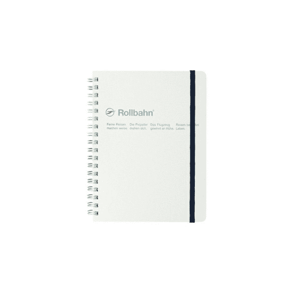 Delfonics Rollbahn Spiral Metallic Notebooks: 3 in. x 4 in. (Pearl White)