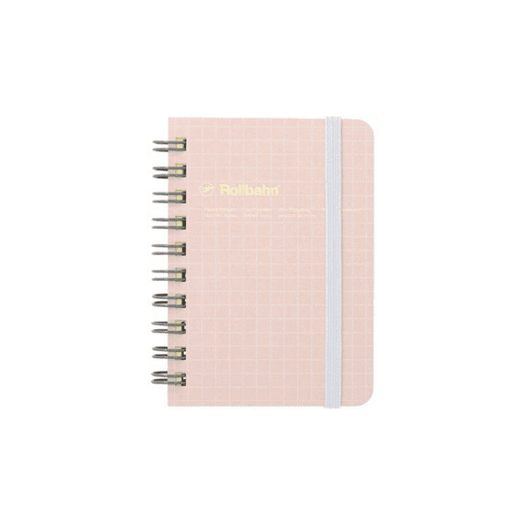 Delfonics Rollbahn Spiral Scuola Notebook: 3 in. x 4 in. (Light Pink) mini-memo 501228526