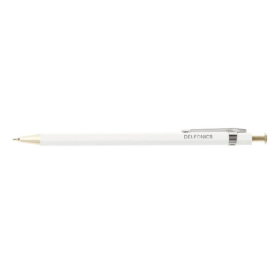Delfonics Wood Ball Black Ink Pen: 6 in. (White)