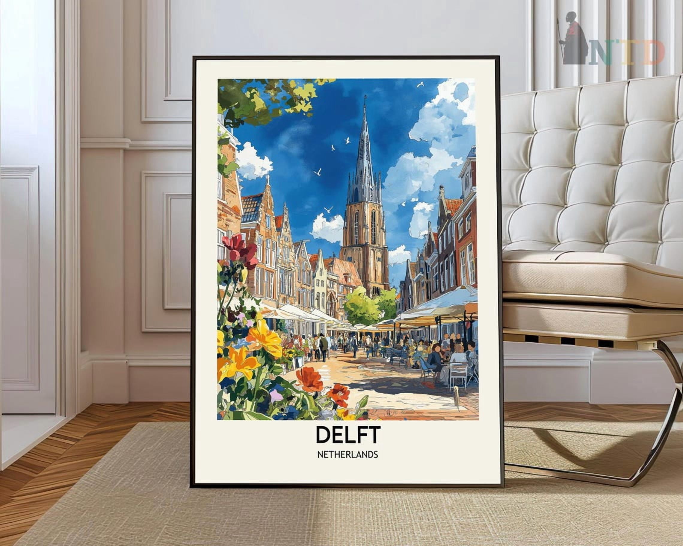 Delft Sign Delft South Holland Poster , Poster Print Only - Walmart.com