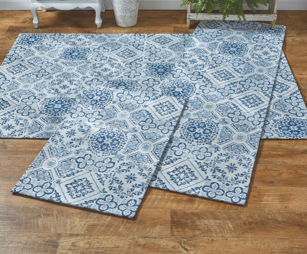 Delft Tile Rag Rugs
