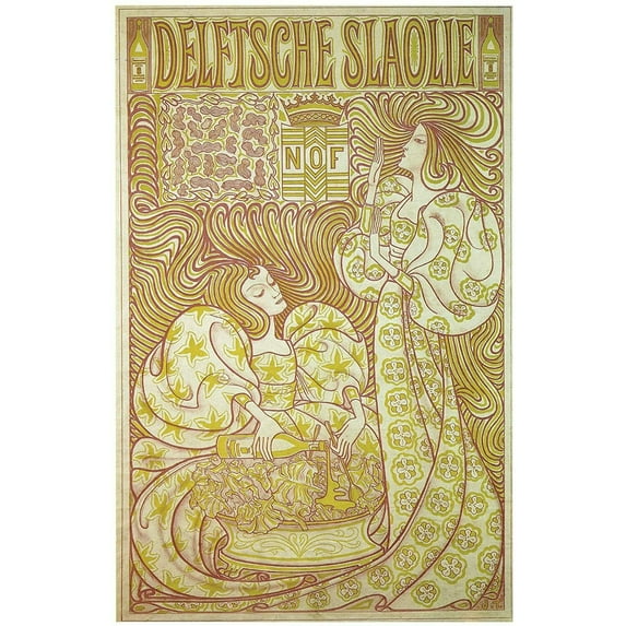 Delftsche Slaolie-Toorop - CANVAS OR FINE PRINT WALL ART
