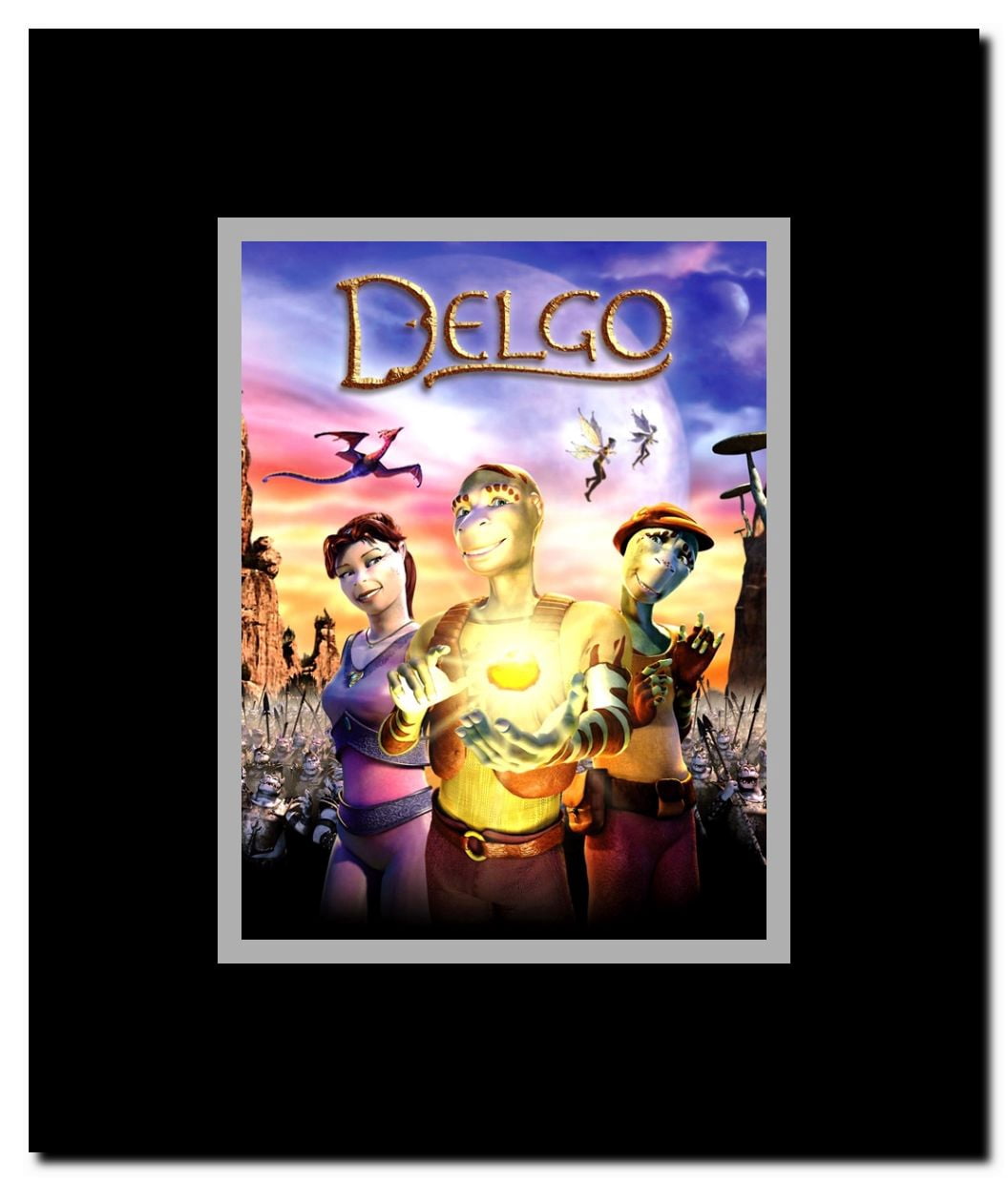 Delgo Framed Movie Poster