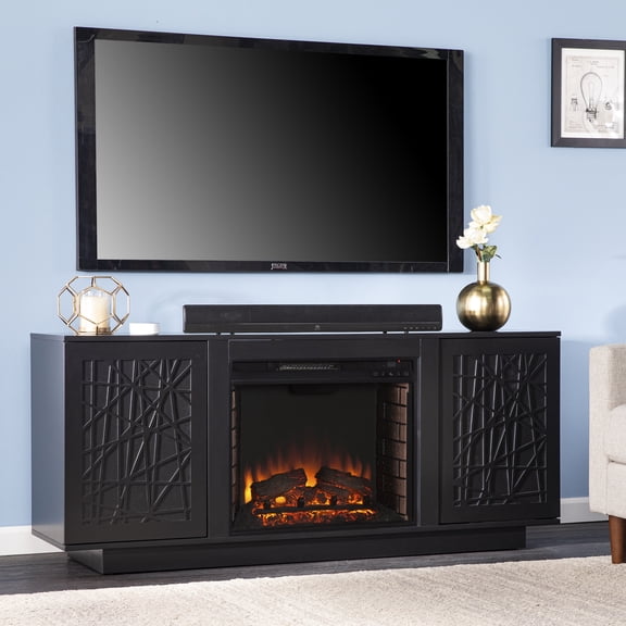 Delgrave Electric Media Fireplace with Storage