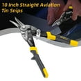 thumbnail image 1 of Deli 10 Inch Straight Aviation Tin Snips,Heavy Duty Metal Cutter Shears for Cutting Metal Sheet,Super Sharp Hand Tool Nippers, CRV Steel, 1 of 8