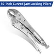 Deli 10-inch Curved Jaw Locking Pliers with Wire Cutter, Adjustable ...