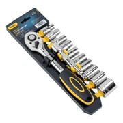 Deli EDL2012T, 1/2" Drive Socket Wrench & Set, 12 Pieces
