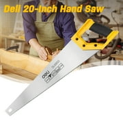 Deli 20-Inch Hand Saw,7 TPI Fine-Cut Soft-Grip Handsaw with Ergonomic Non-Slip Handle,for Sawing Pruning Gardening Wood Plastic and Drywall