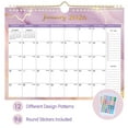 thumbnail image 1 of Deli 2026 Wall Calendar, 11" x 8.5", Thick Paper with Julian Dates and Block for New Year and Christmas Presents, Monthly planner for Office Home Planning & Organizing,Color Design, 1 of 9