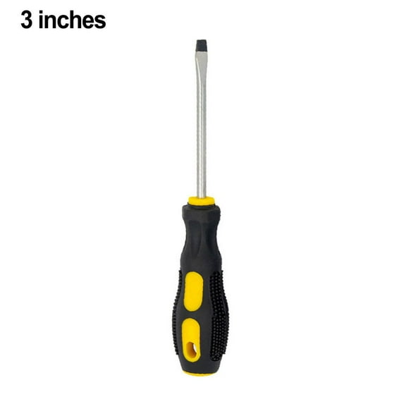 Deli 2pcs Magnetic Screwdriver Flat Head Cross Screwdriver Household Tool Set Handle Multi-Purpose Detachable Screwdriver