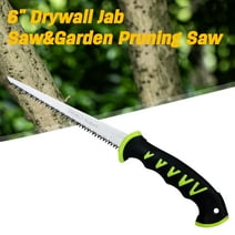 Deli 6" Drywall Jab Saw,Garden Pruning Saw for Branch Cutting,Carbon Steel Hand Saw Tools with Blade Cover Case