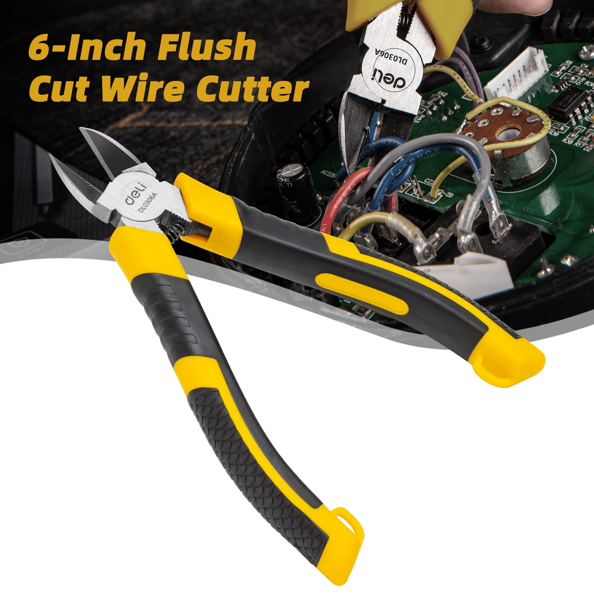 Deli 6-inch Steel Wire Cutters for Home Improvemen