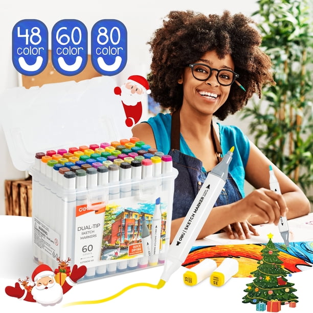 deli dual tip artist markers