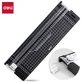 thumbnail image 1 of Deli A4 A5 Paper Cutter 12 in Straight Paper Trimmer with Side Rule, Black, 1 of 11