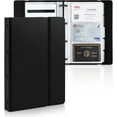 thumbnail image 1 of Deli Business Card Book Holder, Business Card Organizer, Name Card Book Holder, Portable Office Business Card Holder, Hold 180 Cards, Black, 1 of 7