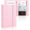 thumbnail image 1 of Deli Business Card Holder, Credit Card Holder, Rolodex, Business Card Holder Organizer for Women, Hold 180 Cards, Pink, 1 of 7