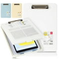 thumbnail image 1 of Deli Clipboard with Storage Case, 13.39" × 9.45" with Pen Holder & Low Profile Clip, Letter Size/ A4, White, 1 of 7