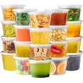 Deli Containers with Lids 16 oz Disposable Soup Containers with Lids