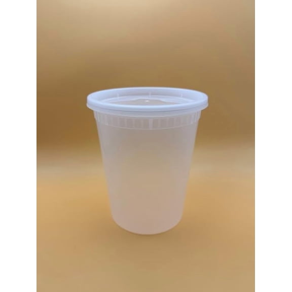 Deli Containers with Lids 32 oz [240 Set] - Food Storage Containers with Lids Freezer Safe, Soup Containers for Restaurant, BPA Free | Portion Control | Leakproof | Microwave| Washable