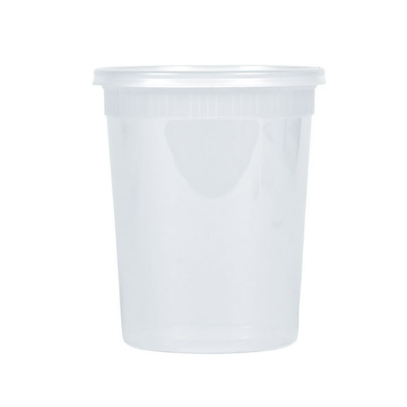 Deli Containers with Lids Soup Containers Microwavable, Non Spill, Airtight Sealable Reusable BPA-Free Plastic Storage Containers for Soups, Snacks, Salads