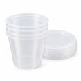 Food Storage Images Deli Containers with Lids, 4 Ounce, Pack of 150, Clear Plastic ...