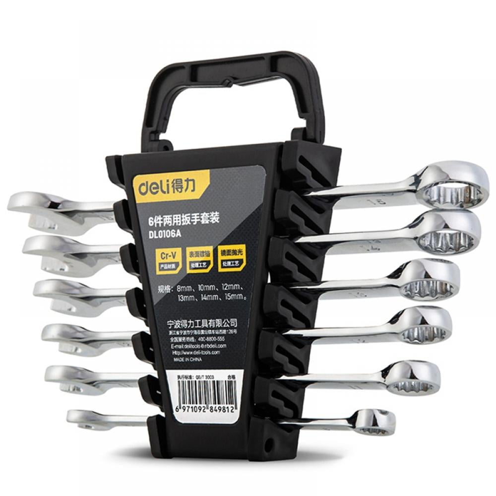 Deli DL0106A Dual Purpose Wrench 6-Set Of Hand Tools Multitool Spanner ...