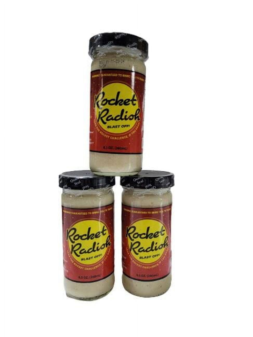 Deli Direct Rocket Radish Extra Hot Horseradish, Fresh Prepared Grated Horseradish from 100