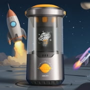 Deli Electric Pencil Sharpener, Fully Automatic Auto in & Out, Rechargeable Hands-Free Pencil Sharpener for 6.9-10.8mm, Home, Classroom, Battery Operate, Spaceship Styling