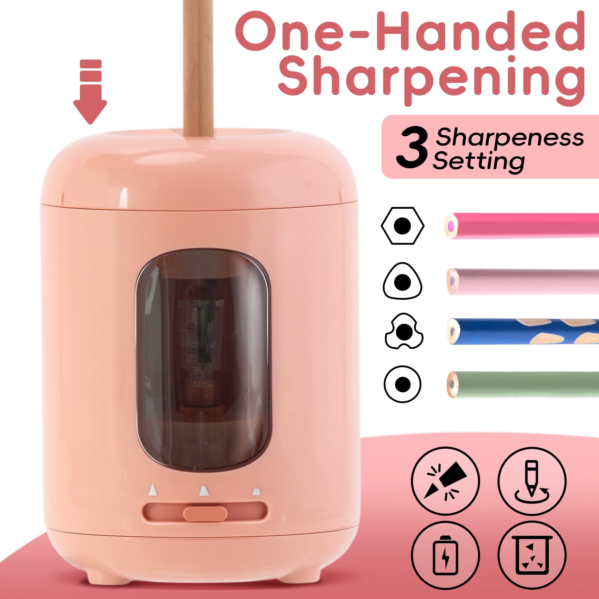 Deli Electric Pencil Sharpener, Automatic Pencil Sharpeners for No.2 ...