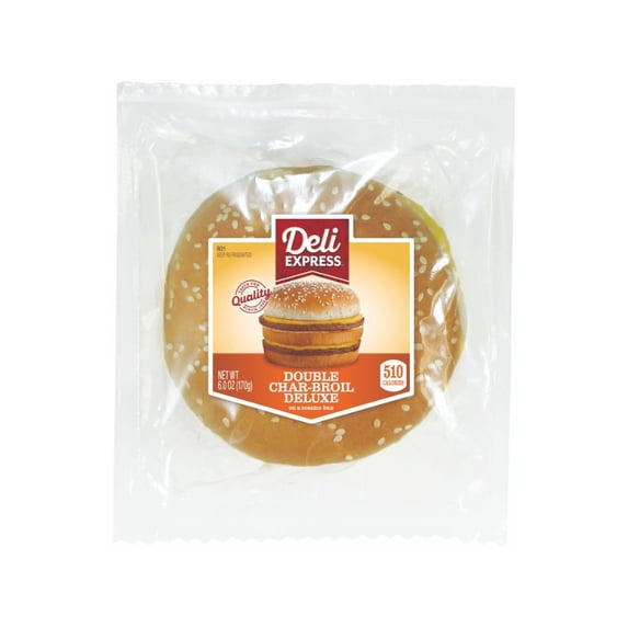 Deli Express Double Char Broil Deluxe Sandwich 6oz (PACK OF 8)