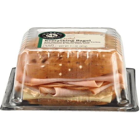 Deli Express Market Everything Bagel, 7.1 Ounce -- 8 per case.