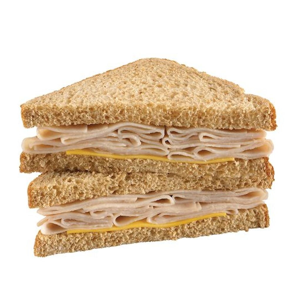 Deli Express Turkey and Cheese Wedge Sandwich, 5 Ounce 10 per case.