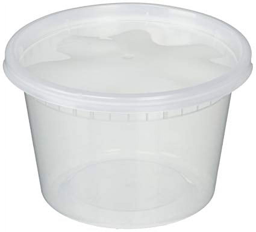 16 OZ DELI CONTAINERS POLYPROPYLENE 240CT COMBO PACK - P Plus Packaging