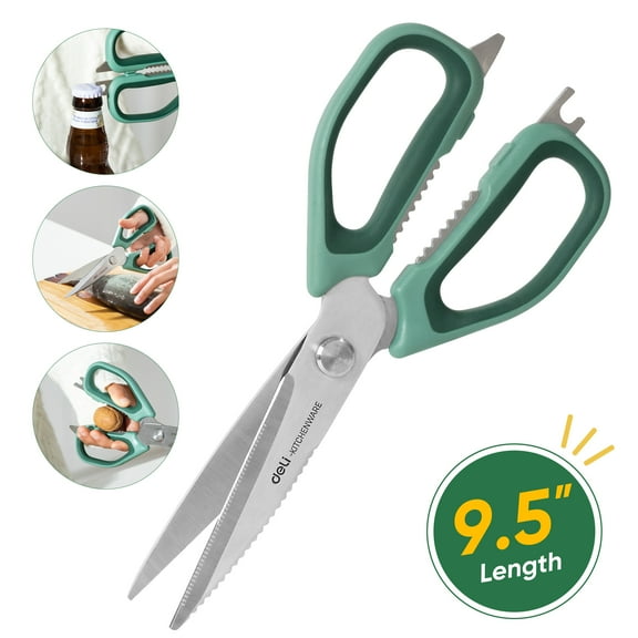Deli Kitchen Scissor 5 in 1,Kitchen Shears Heavy Duty Kitchen Scissors with Stainless Steel Shears, Dishwasher Cooking Safe Scissors, Multi-function Scissors For Food