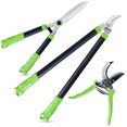 Deli Loppers Hedge Clippers & Pruners Set, 3PCS Hedge Shears Garden
