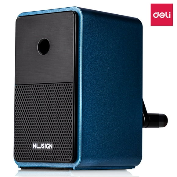 Deli Manual Pencil Sharpener, Blue, 1 Count