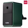 thumbnail image 1 of Deli Manual Pencil Sharpener Pencil Sharpening Machine Hand Crank Pencil Sharpener with Stronger Helical Blade to Fast Sharpen, Metal Green, 1 of 12